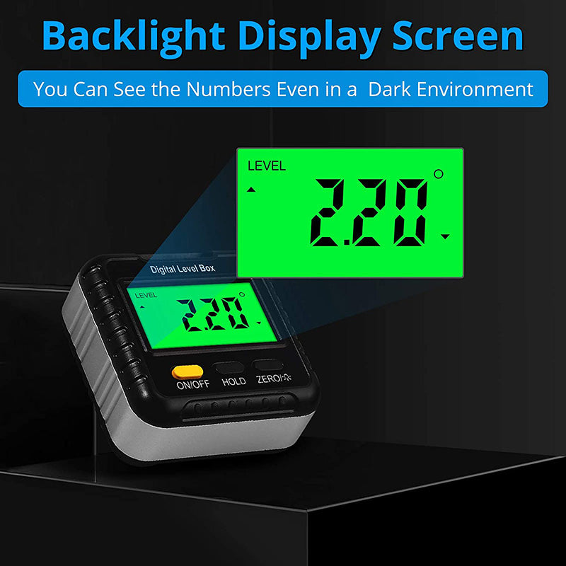 eSynic Professional Backlight Digital Level Angle Gauge