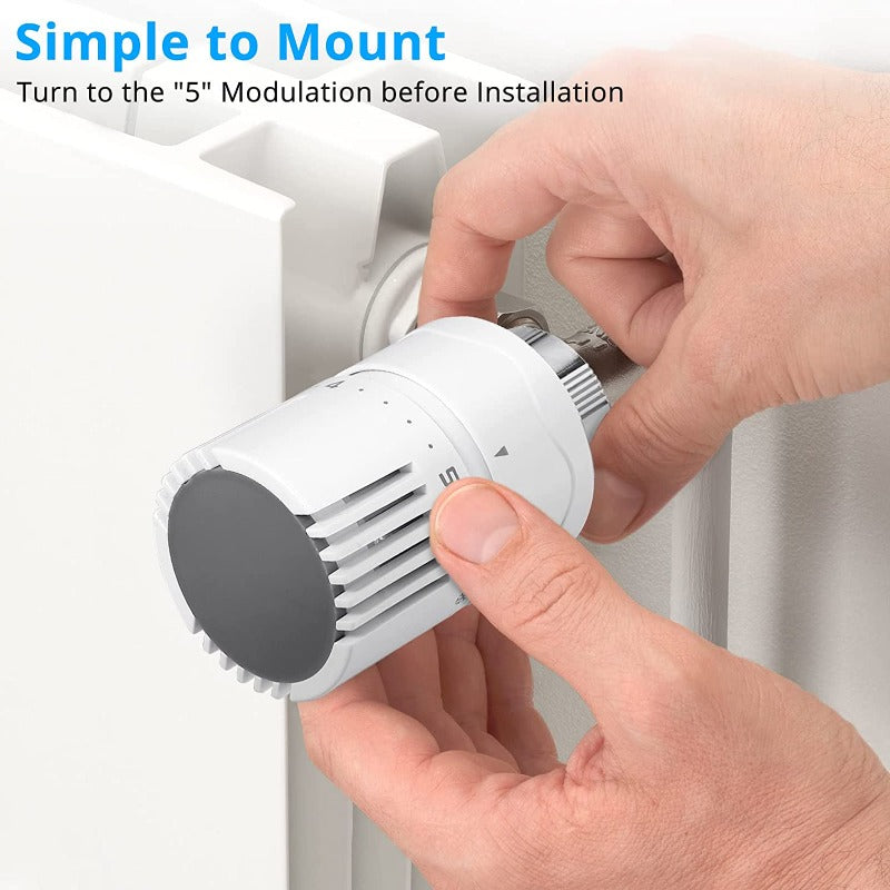 eSynic 2pcs Radiator Thermostat TRV M 30 x 1.5 Radiator