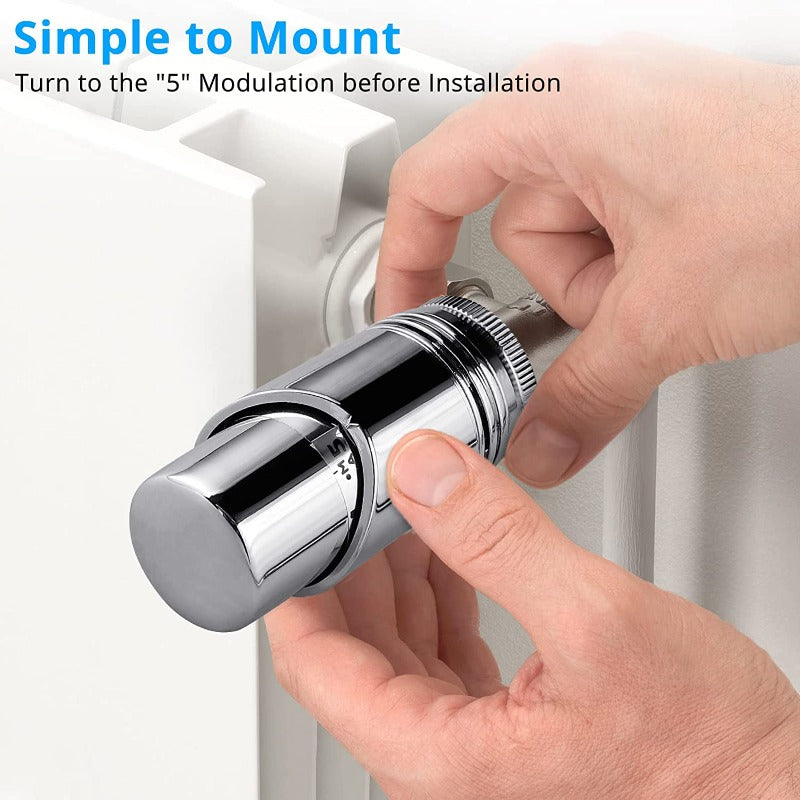 eSynic 2pcs Thermostatic Radiator Head