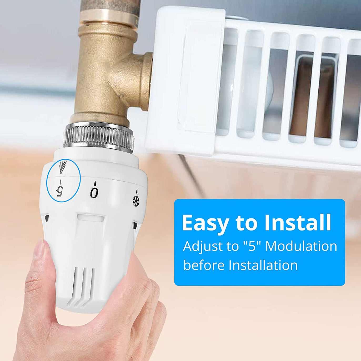 eSynic 2pcs Professional Smart Radiator Thermostat