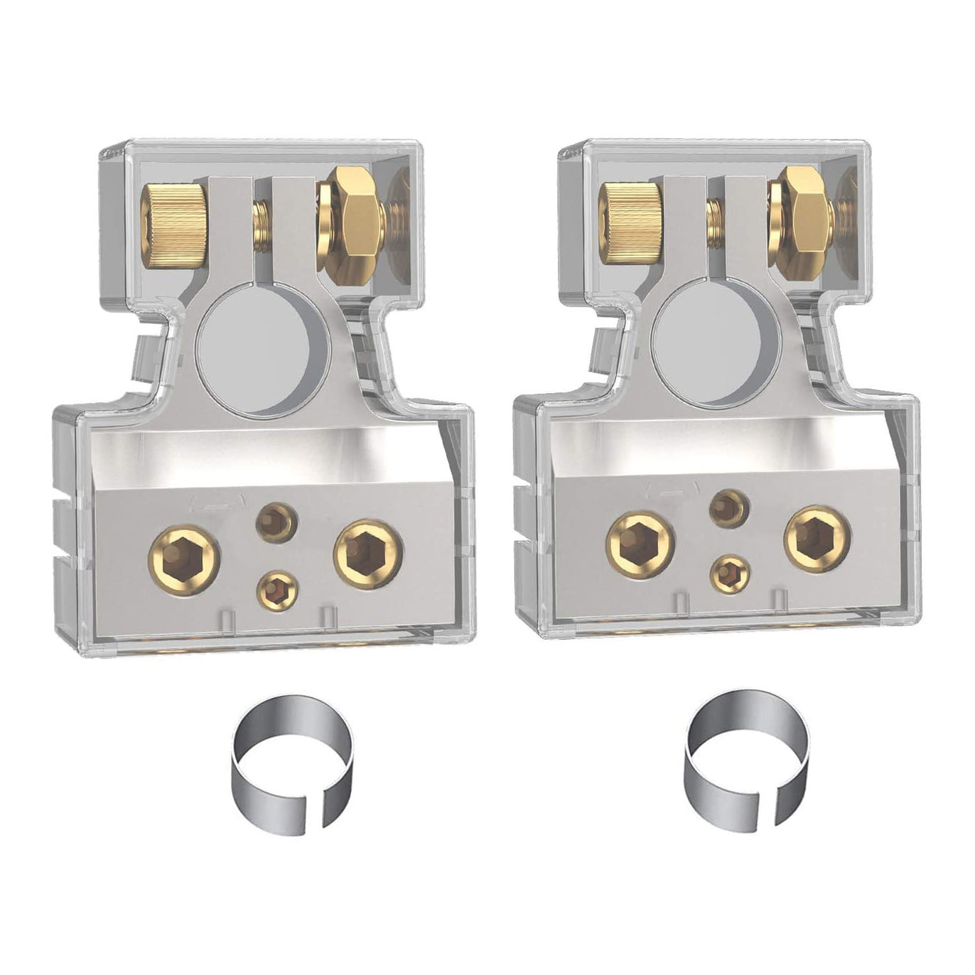 eSynic 2PCs Waterproof Car Battery Terminals