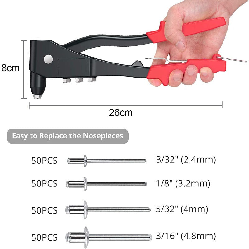 eSynic Pop Rivet Gun Set with Case
