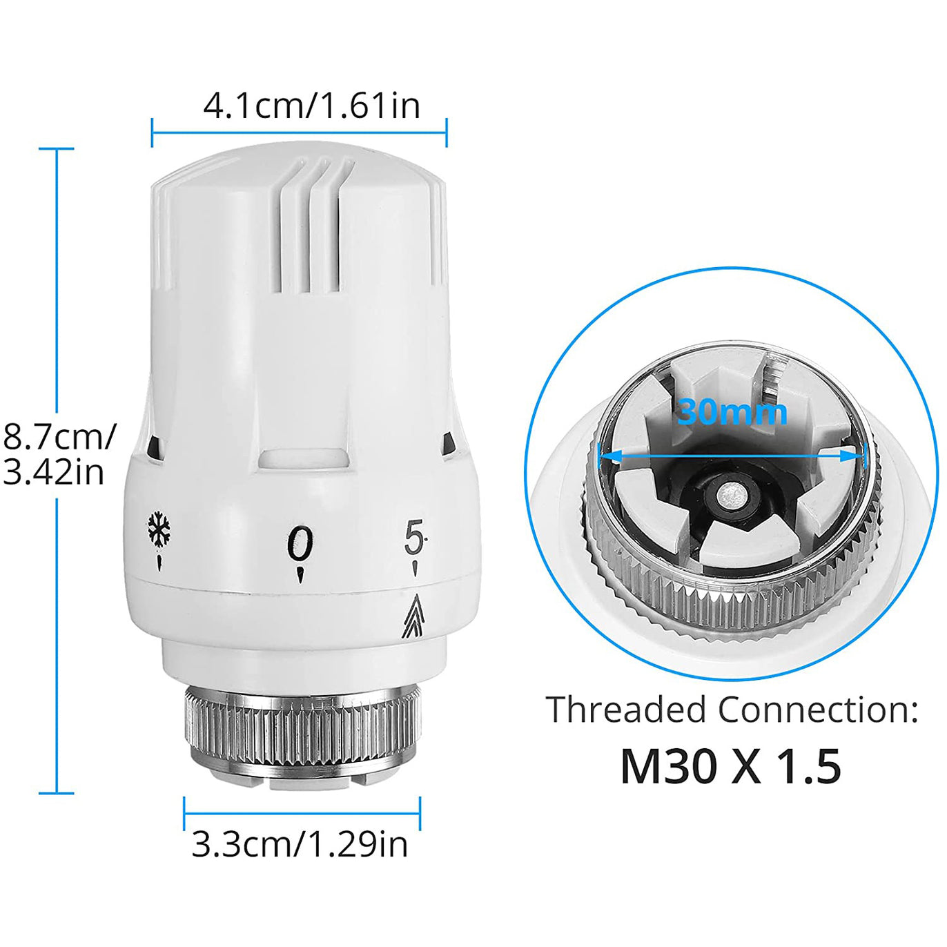 eSynic 2pcs Professional Smart Radiator Thermostat