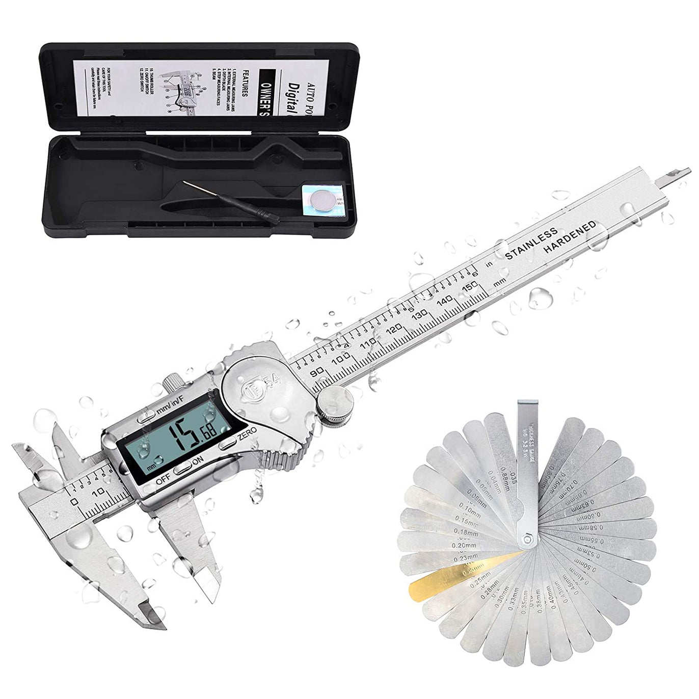 eSynic IP54 Waterproof 150mm/6 Inch Digital Vernier Caliper
