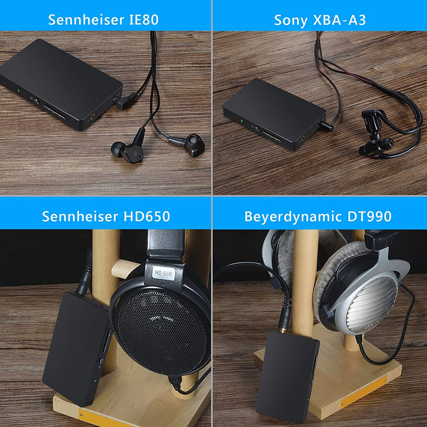 eSynic HiFi Headphone Amplifier Portable with 3.5mm Audio Jack