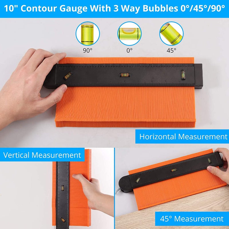 eSynic Professional 2Pcs Contour Gauge