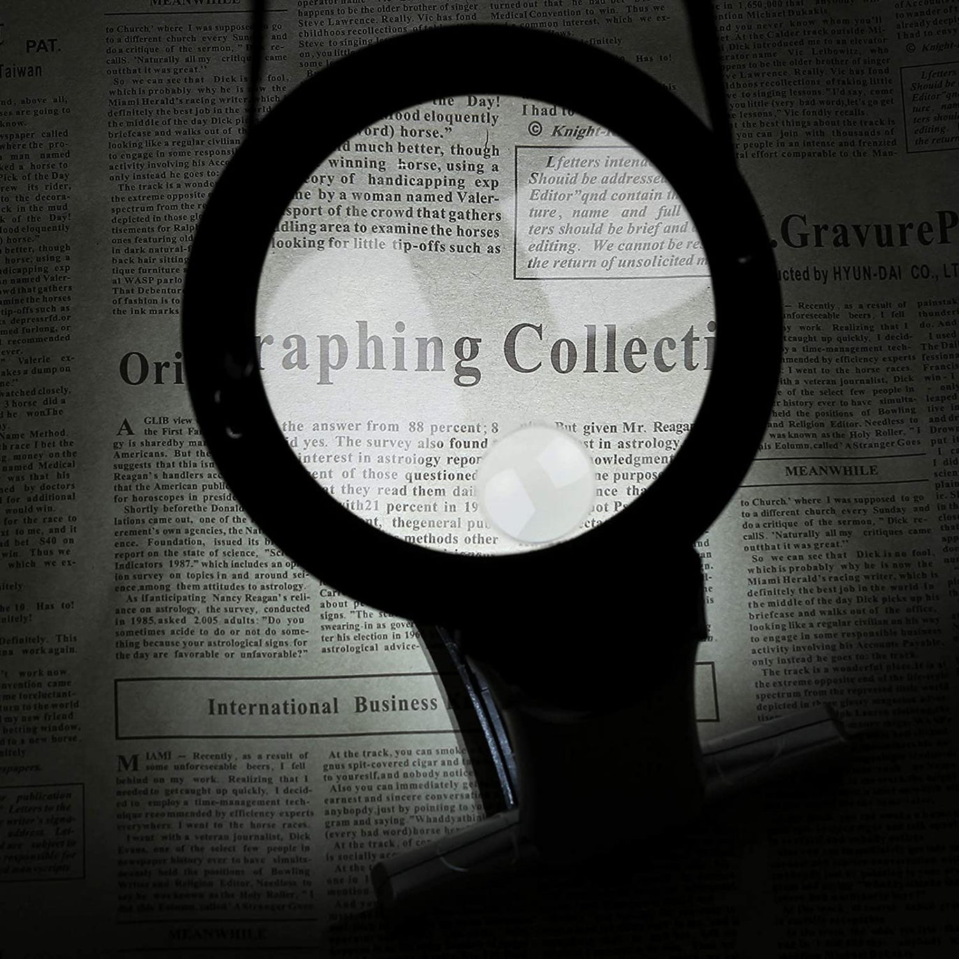 eSynic Popular 2 in 1 Hands Free Magnifier