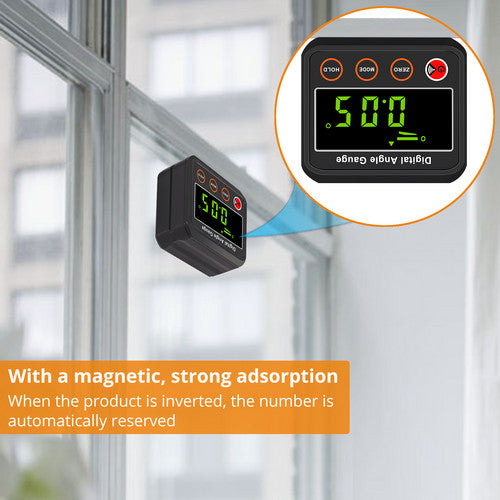 360° Mini Magnetic Digital Protractor Angle Finder Level Box Meter Inclinometer