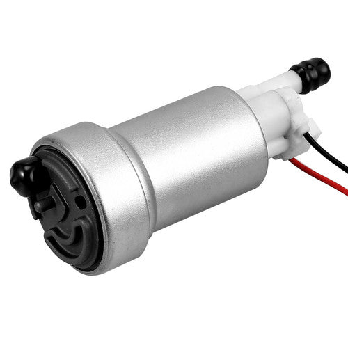 F90000285 525LPH Fuel Pump + Flex Hose E85 Connectors Install Kit For Walbro TI