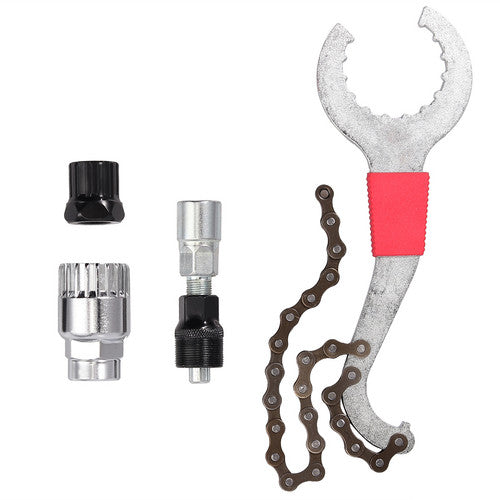 Mountain Bicycle Repair Tool Set Bike Bracket Freewheel Crank Remover Puller Kit