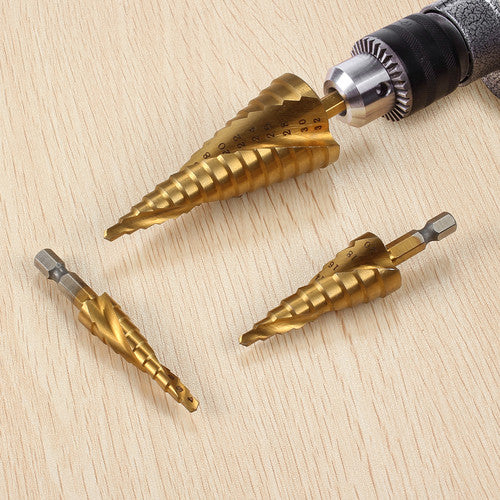 HSS Stufenbohrer Set Schälbohrer 4-32mm + 6tlg 90° Kegelsenker Satz 6,3-20,5 mm