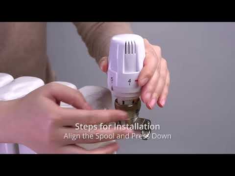 eSynic 4pcs Smart Radiator Thermostat TRV M 30 x 1.5 Radiator