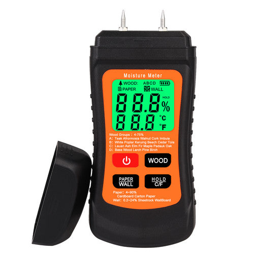 Digital LCD Wood Moisture Meter Detector Tester Humidity Hygrometer Test Tool