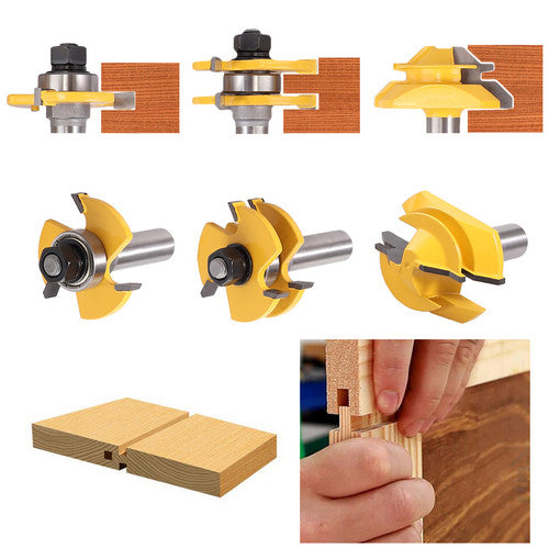 Tongue and Groove Router Bit Set 1/2