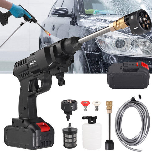Portable Cordless Car High Pressure Washer Jet Water Wash Cleaner Gun w/Battery