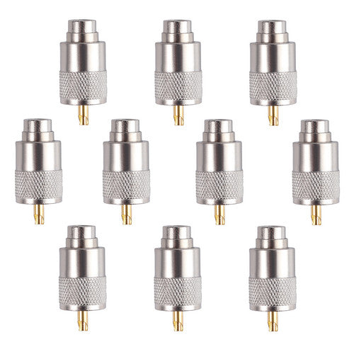 10-pack PL259 Solder Connector Plug with Reducer for RG8X Coaxial Coax Cable