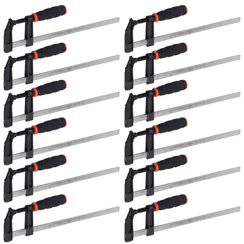 12X Heavy Duty F Clamps Adjustable Woodworking Quick Release Clamp Bar 300x50mm