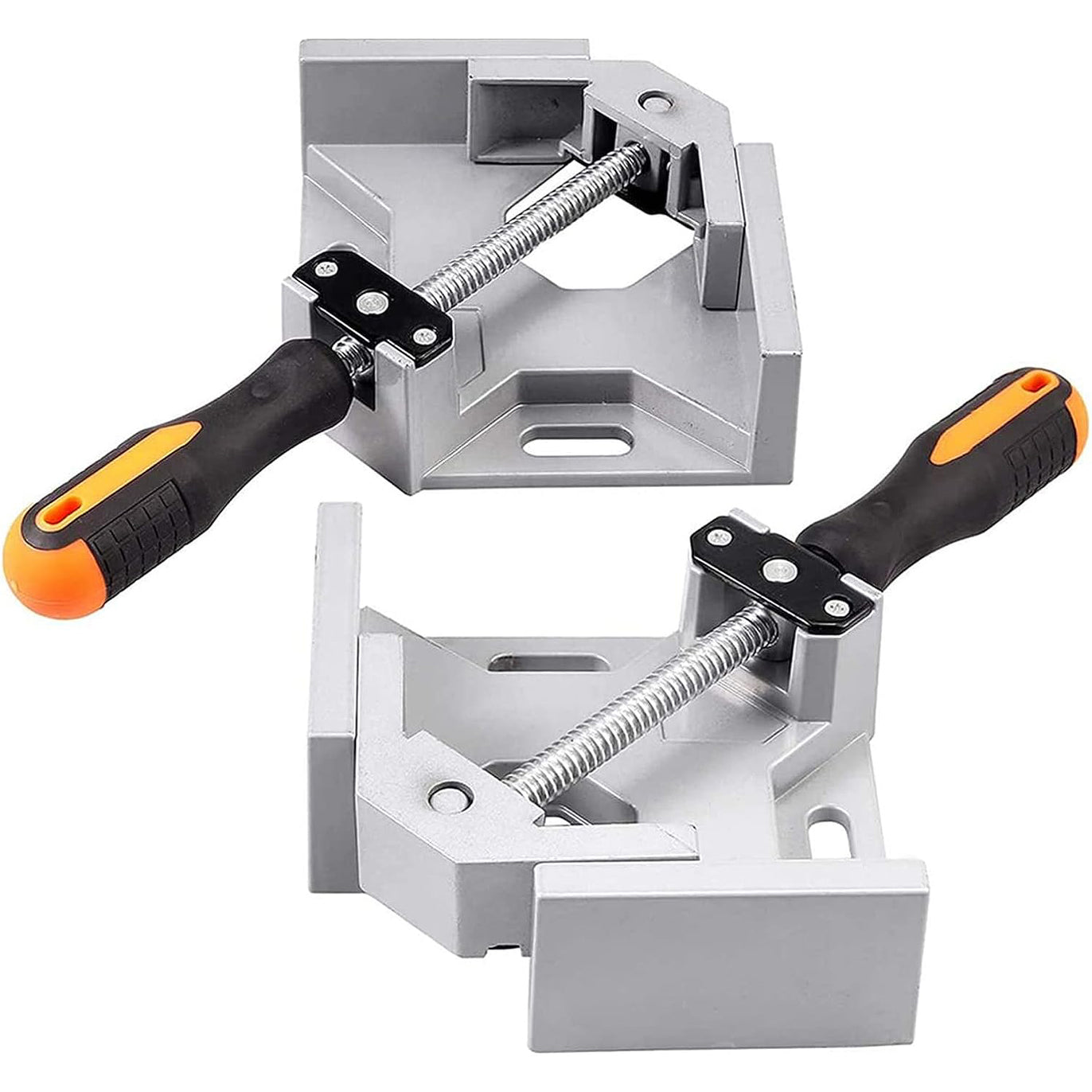 eSynic 2Pcs 90 Degree Right Corner Clamp Holder Heavy Duty Wood Angle Welding Clamps