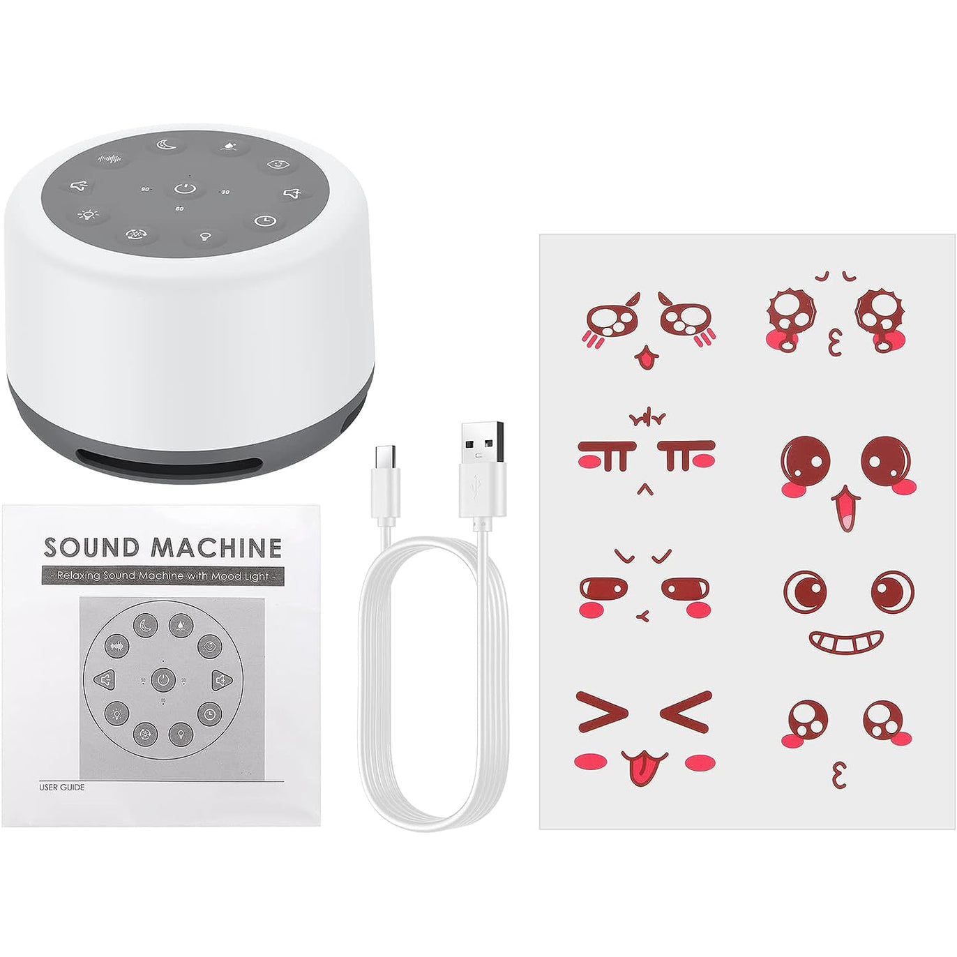 eSynic Rechargeable White Noise Machine Baby Portable White Noise Machine