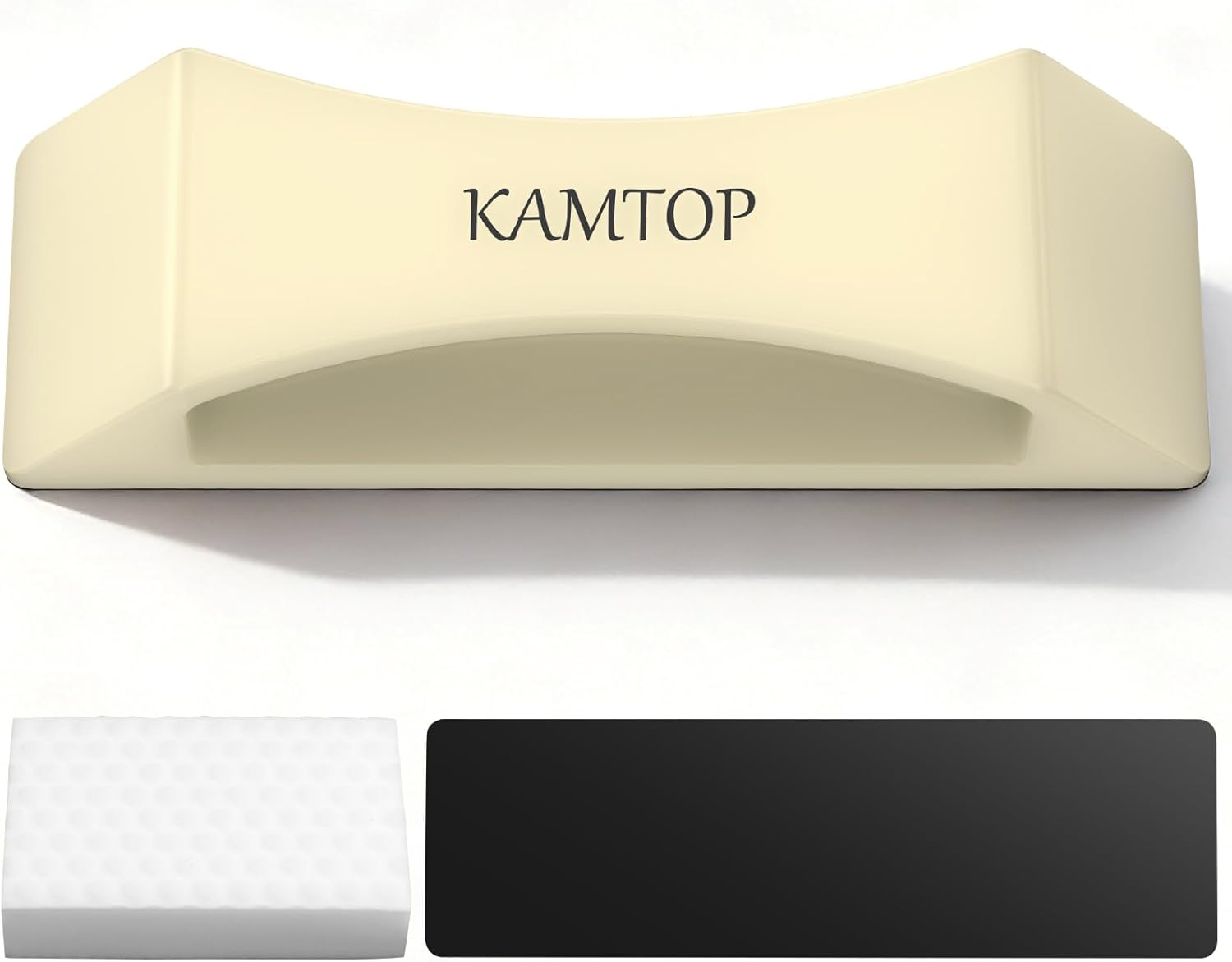 Kamtop Floor Gap Fixer Tool, Nano-Adhesion Plank Grabber for Laminate, Vinyl & Hardwood Floors, Reusable Nylon Flooring Gap Repair Tool with Impact Block, Spare Pad & Sponge for DIY Home Repair