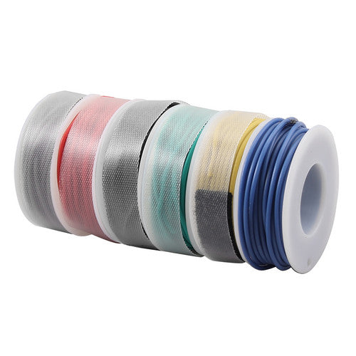 22AWG Flexible Silicone Wire Tinned Copper Cable 6Color Mixed Hook Up Wire Kit