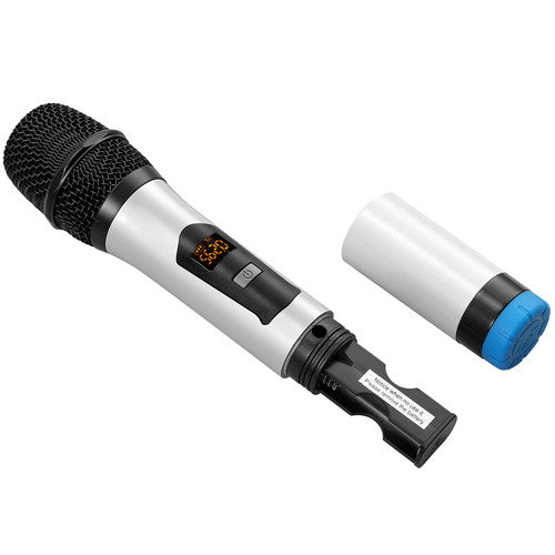 Professional Dual Wireless Microphone UHF Cordless Handheld Mic System Karaoke