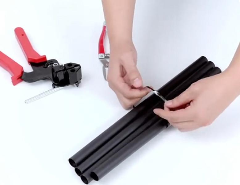Stainless Steel Cable Tie Gun Kit with 100PCS 11.8