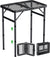 GARLLEN 2ft Folding Grill Table Max Capacity 66lbs, 3-Height Adjustable Folding Camping Table with Heat-Resistant Mesh Tabletop, Portable Aluminum Picnic Tables for BBQ, Outdoor, 22.8