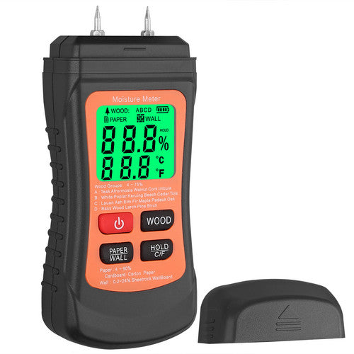 Digital LCD Wood Moisture Meter Detector Tester Humidity Hygrometer Test Tool