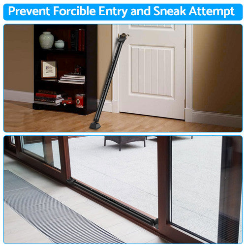 Adjustable Security Bar Door Brace Bar Jammer Portable Non Slip Pole Door Handle