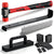 GETLITOOL Laminate Wood Flooring Installation Kit, LVP Wood Flooring Installation Tool with Double-Faced Mallet & Non-Slip Handle, Include Pull Bar/Knock Block/60 Spacers adn Folding Rule