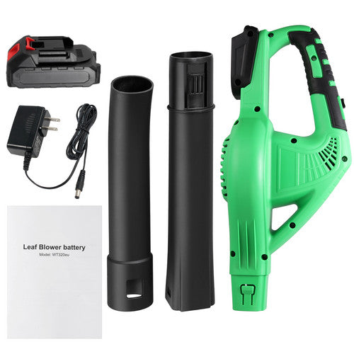 21V Cordless Leaf Blower 2 Speed Electric Cleaning Blower with Battery & Charger