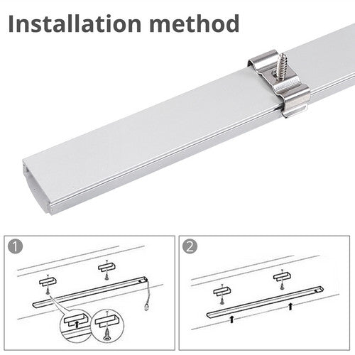 10 X LED Aluminum Channel Extrusion Profile U-Shape For LED Strip Light Cover