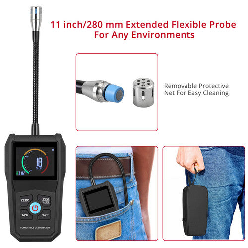 High Precision Gas Leak Detector Combustible Natural Gas Propane Tester Sensor