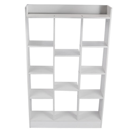 eSynic 4 Shelf Tall Wood Bookcase Storage Shelving 80 kg Adjustable Framed Display