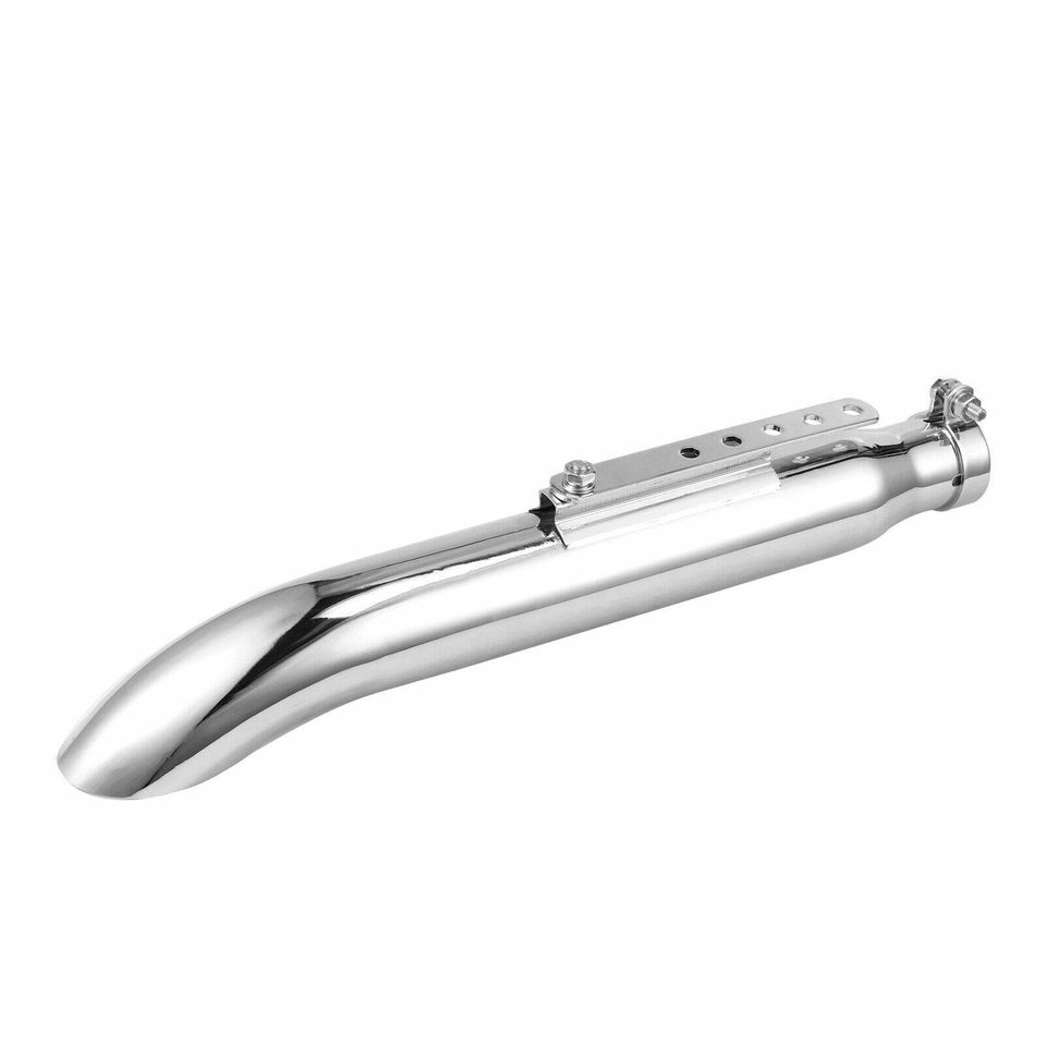 eSynic 20'' Universal Motorcycle Exhaust Muffler Pipe Silencer For Harley Cafe Racer