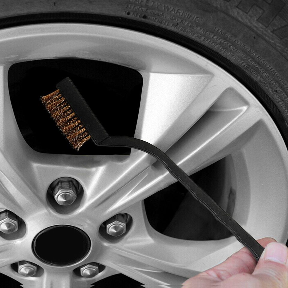 eSynic 11Pcs 17 in Car Wheel Brush Set Rim Tire Engine Wash Cleaning Kit Detailing Tool US