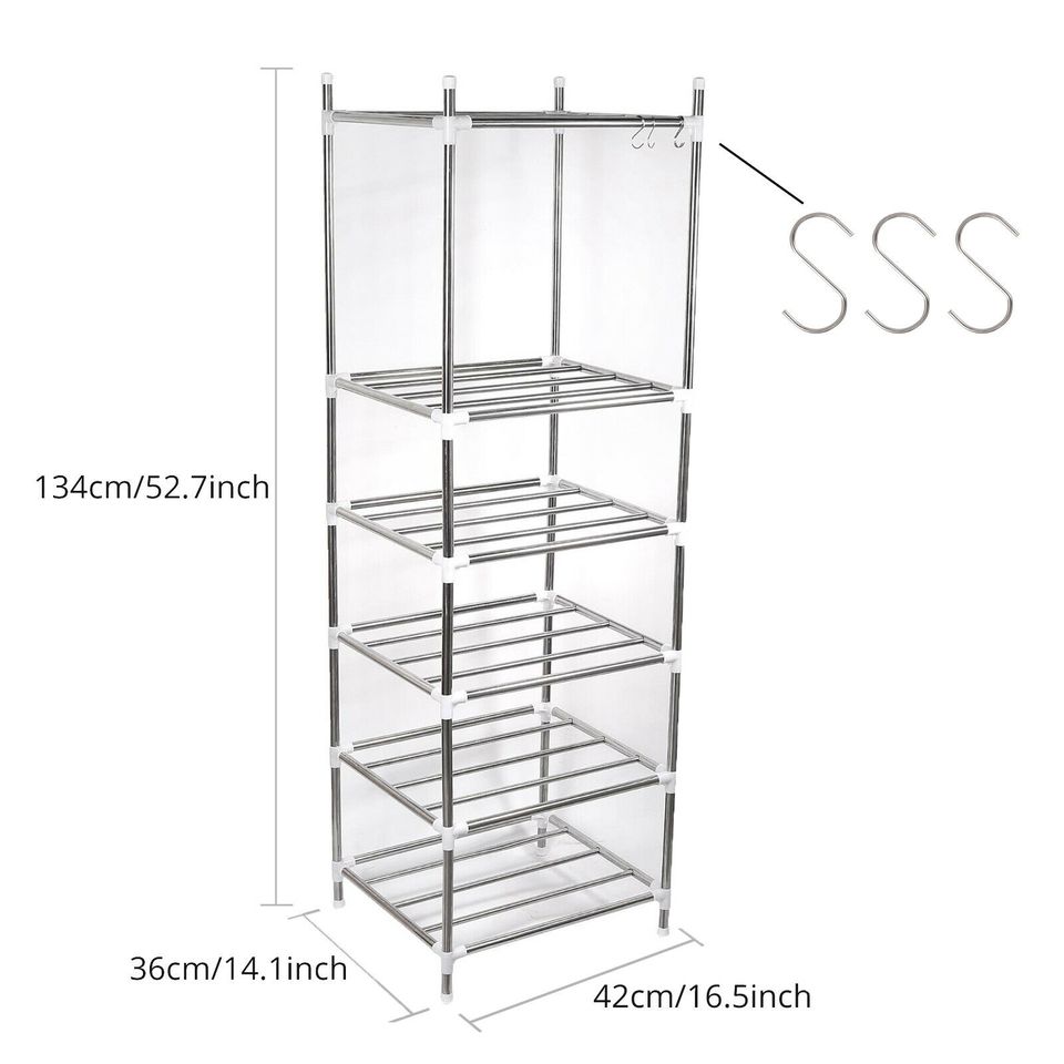 eSynic 6 Layers Wire Shelving Rack 52