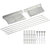 eSynic 80cm Wall Mounted Expandable Cloth Drying Towel Rack Retractable Laundry Hanger DE