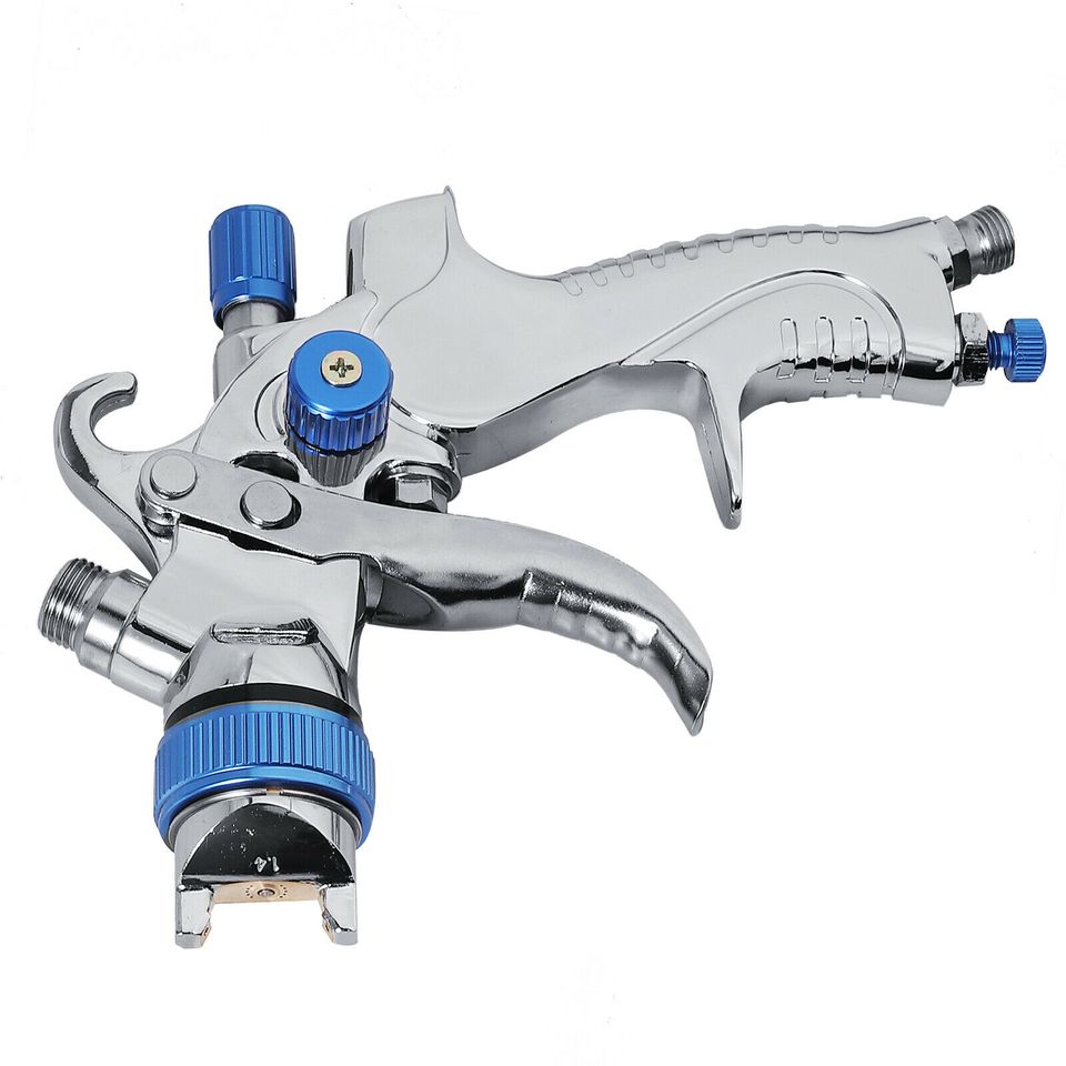 eSynic 1/4 inch HVLP Car Gravity Feed Paint Spray Gun 600 ml Cup 1.4/1.7/2.0 mm Nozzle