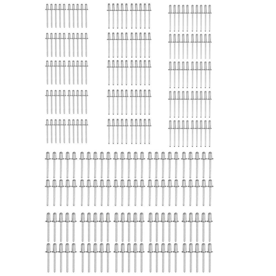eSynic 18 inch Hand Riveter Rivet Nut Gun + 200 Pcs Rivets 3.2/ 4.0/ 4.8 /6.0 /6.4 mm DE