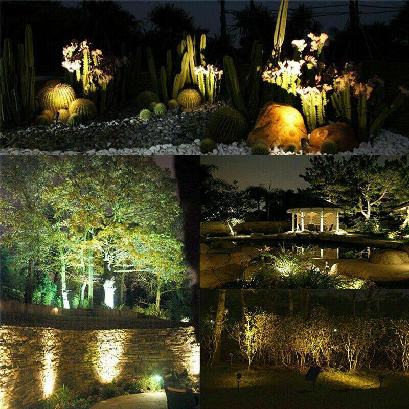 eSynic 6 Pcs 12V 3W LED Low Voltage Landscape Light Garden Outdoor Spotlight Waterproof