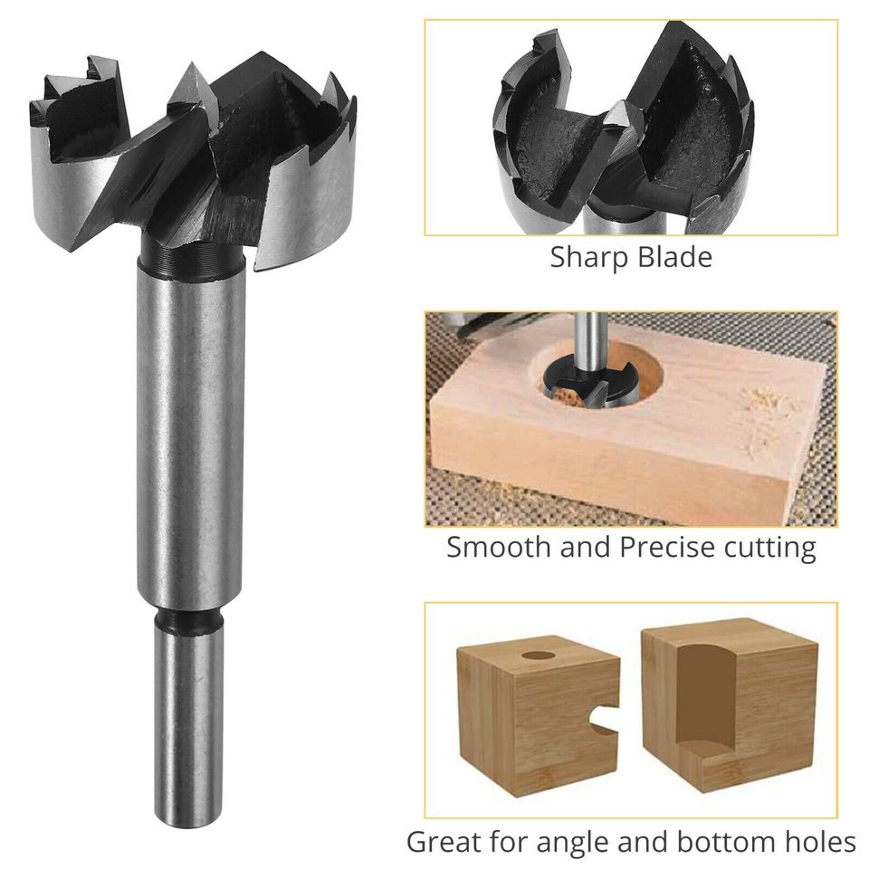 eSynic 16Pc Forstner Drill Bit Set 3/8