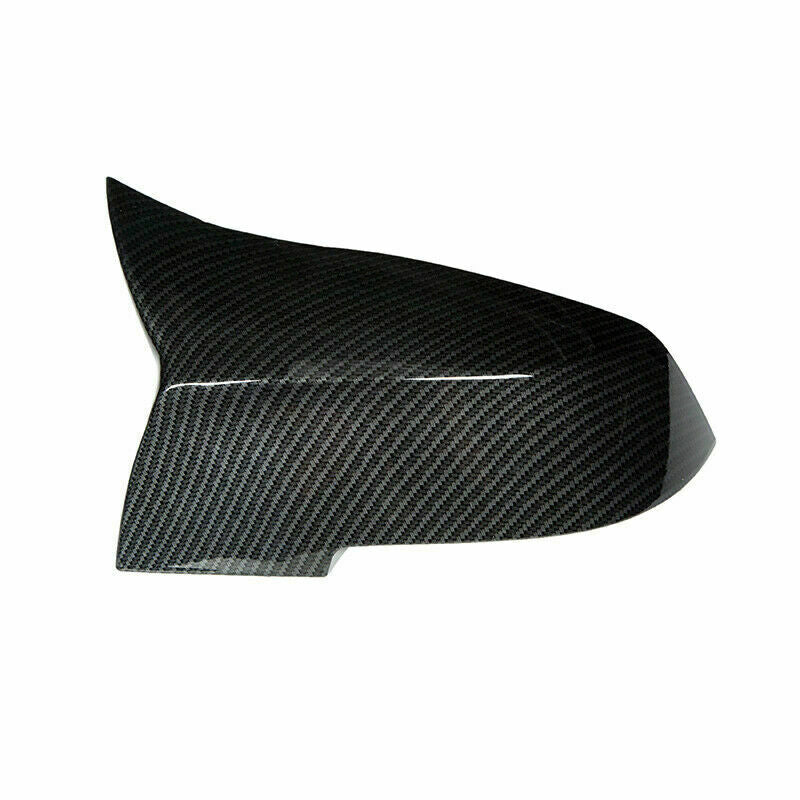 eSynic Carbon Fiber Black Rear Mirror Cover Caps for BMW F30 F31 320i 328i 330i 335i