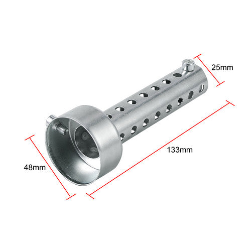 48mm Motorrad Auspuff Universal Einsatz Schalldämpfer Krümmer Muffler Edelstahl