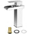eSynic Waterfall Bathroom Sink Faucet Single Handle Basin Lavatory Mixer Tap Deck Mount