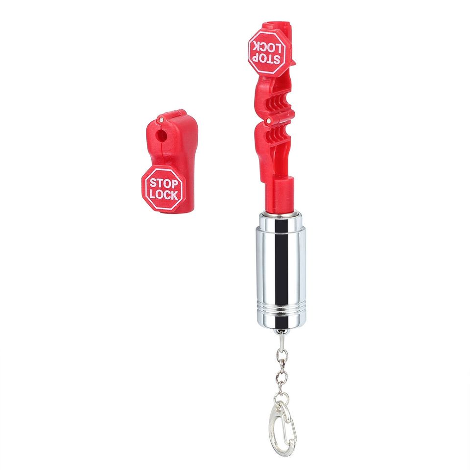 eSynic 100pcs Retail Security Anti-Theft Red Stop Lock Anti-Sweep Display Peg Hook Lock 6mm