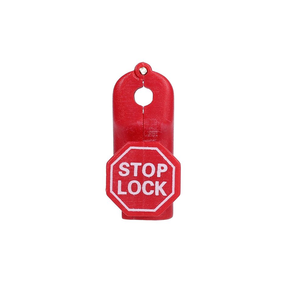 eSynic 100pcs Retail Security Anti-Theft Red Stop Lock Anti-Sweep Display Peg Hook Lock 6mm