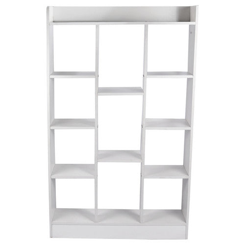 eSynic 4 Shelf Tall Wood Bookcase Storage Shelving 80 kg Adjustable Framed Display