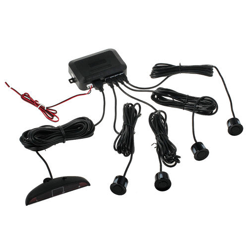 4 Car Parking Sensors Kit Rear Reversing Audio Alarm Rader System LED Display